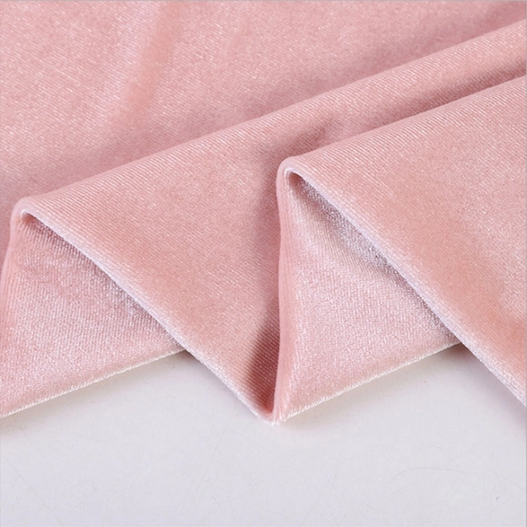 New Design Wholesale Polyester Solid Dyed Velvet Sheep Plush Fabric Plush Velvet Fabric for Upholstery