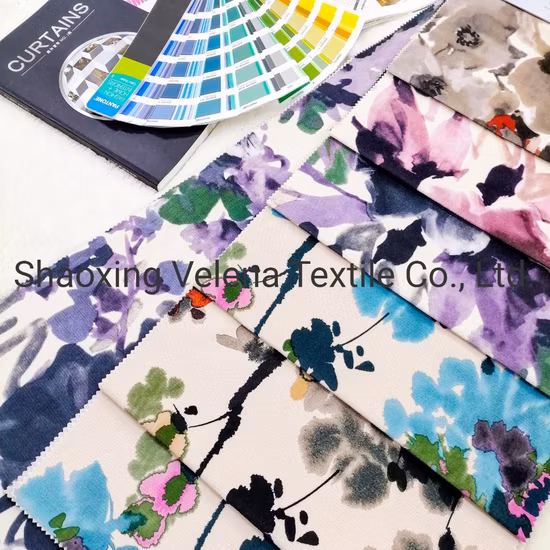 High Quality 2021 Jaguar Velvet Printed Upholstery Furniture Sofa Home Textile Warp Knit Fabric