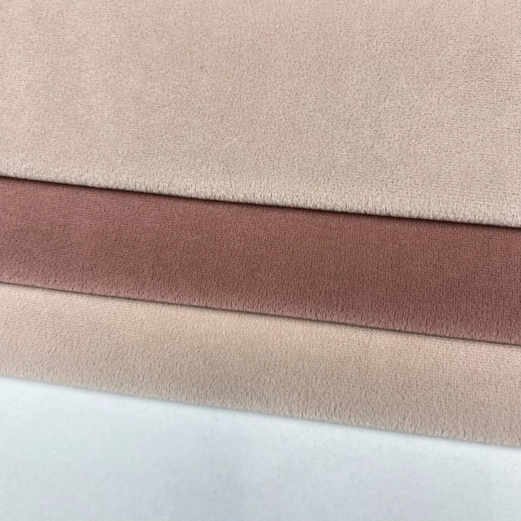 High Quality French Velvet Fabric Polyester Micro Suede Sofa Fabric for Decorative Sofa Fabrics