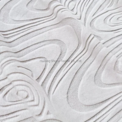Strickstoff aus Burnout-Samt aus 100 % Polyester für Matratze und Kissenbezug